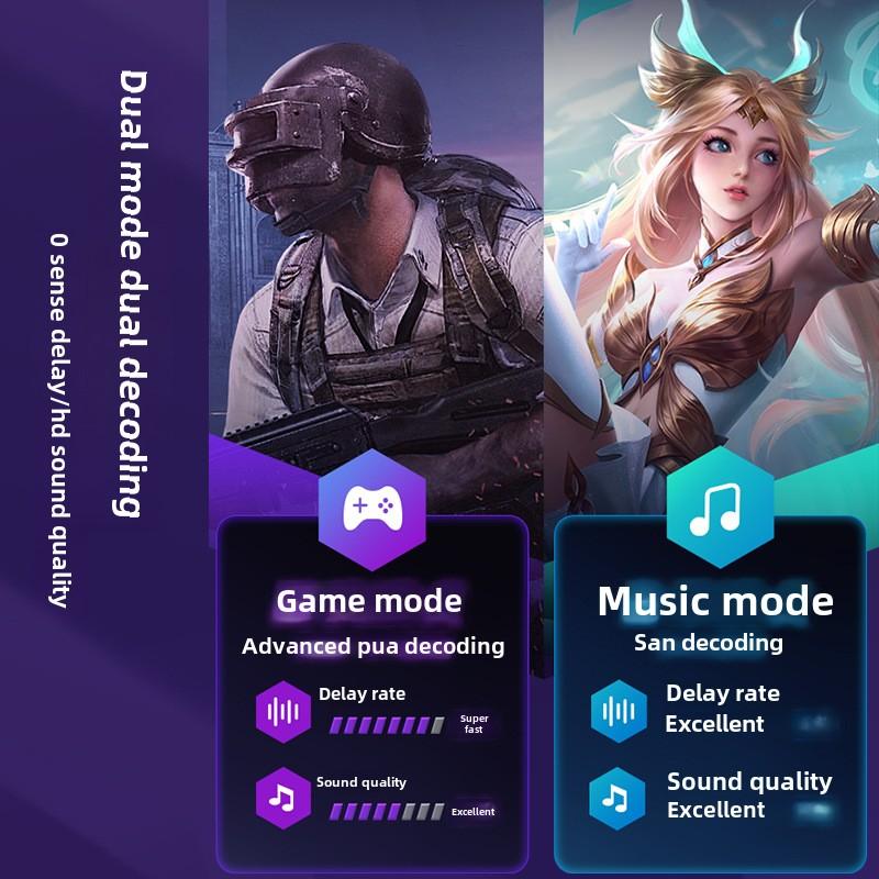 Игровая игровая гарнитура Bluetooth беспроводная с двумя наушниками