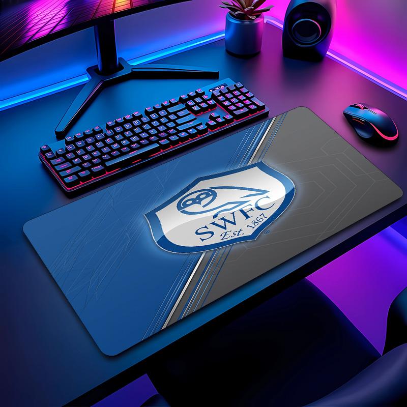 Sheffield Wednesday Football Pattern Mouse Pad Non?Slip Rubber Base Gaming Mousepad For Desk Office Home