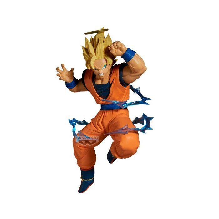 Figurine - BANDAI - Match Makers Super Saiyan 2 Son Goku (vs Majin Vegeta) - Dragon Ball Z - orange/bleu - Pose épique