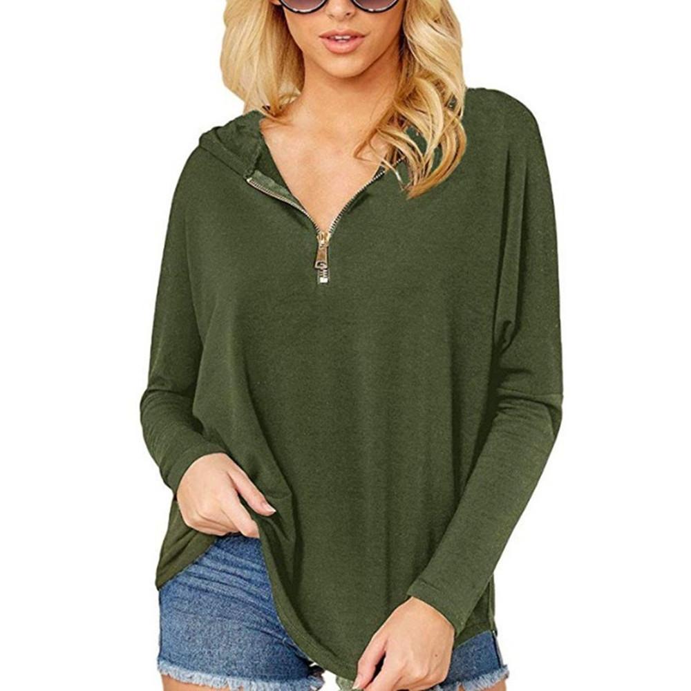 HNXC Женские модные повседневные однотонные худи и свитшоты с капюшоном и длинными рукавами с принтом