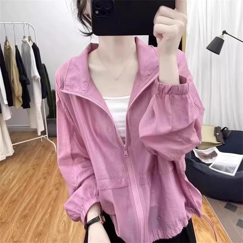 WURHUDC Прозрачная Легкая Защита от УФ-лучей Солнца Длинная Повседневная Толстовка для Поездок, Верхняя одежда, Защита, Прозрачная Куртка, Тонкая, Весна, Лето, Осень, Женский Топ,