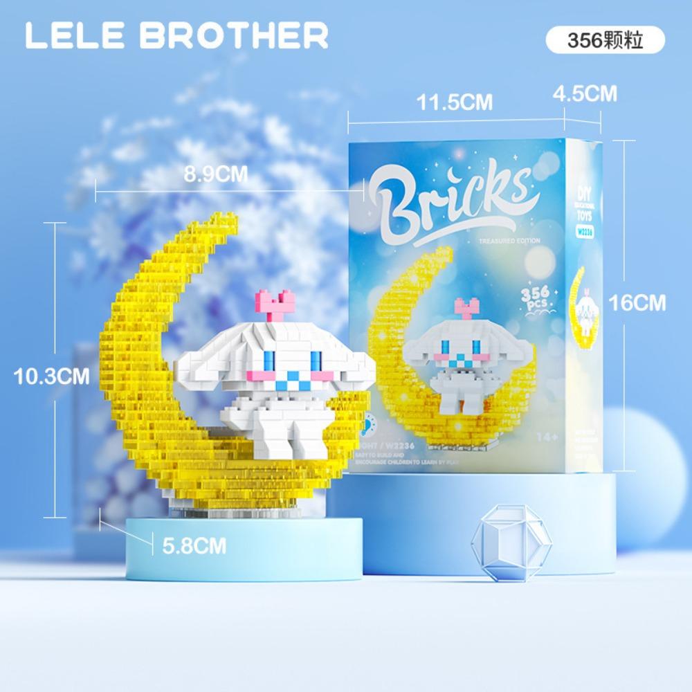 Подсвеченный астронавт астронавт мультфильм кукла строительный блок серия собранная детская игрушка подарок