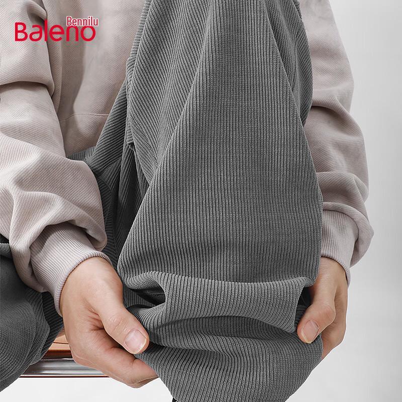 Baleno Men's Autumn Chenille Straight-Leg Casual Pants