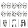 10Pcs Clamp Holders Lamp Tube Clip Heavy Duty Pipes Clamp Spring Terry Clip  for 25mm/32mm Dia Tube