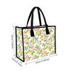 Floral Lemon Printed Tote Bag Casual Large Capacity Handbag for Daily Use