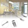 Dessert Telescopic Dinner Meat Fork Stainless Steel Cutlery Forks Extendable Fork