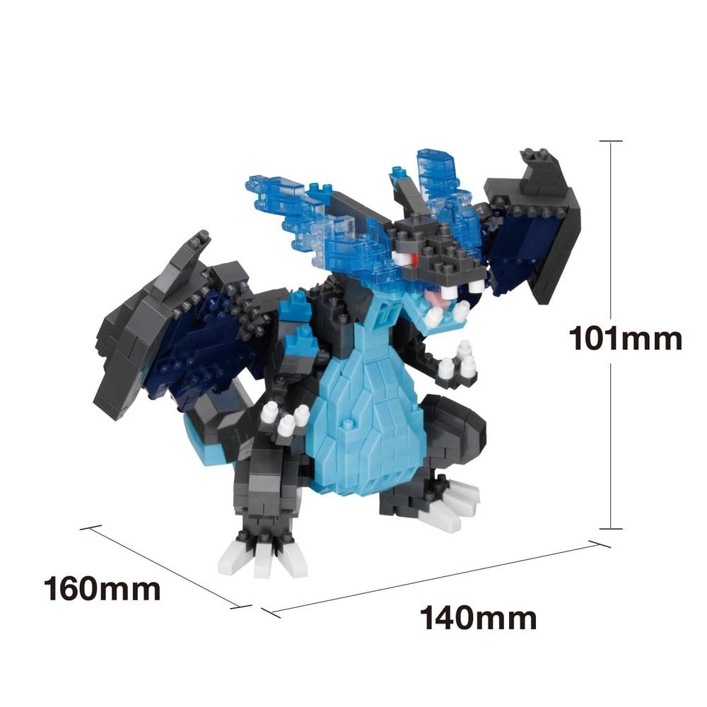 Kawada Nano Block Карманные Монстры Мега Чаризард X RSNBPM R12