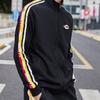 Li Ning Повседневная спортивная куртка с воротником-стойкой и молнией на всю длину, куртка унисекс, стандартная, черного цвета AWDQ368-12