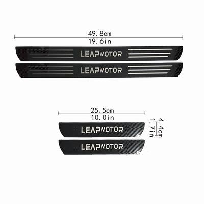Защитная накладка на порог автомобиля Leapmotor T03/C11/S01/C01: Универсальная защитная полоса-бампер от царапин и ударов