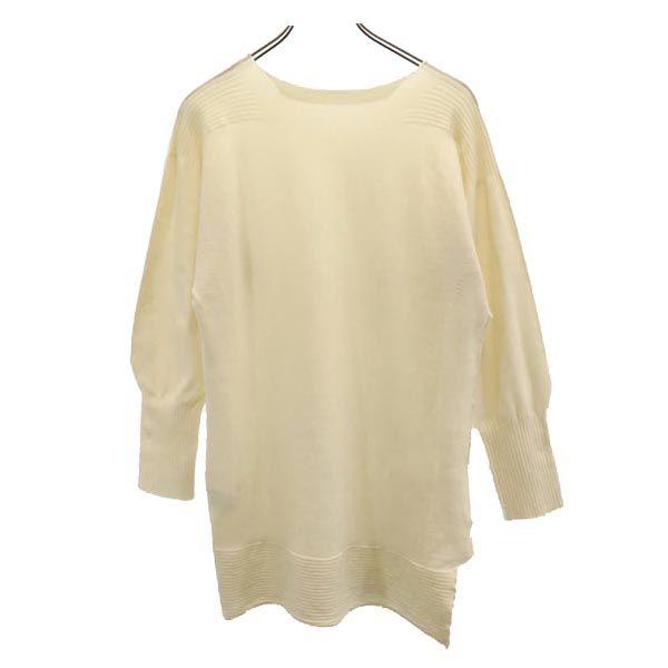 ISSEY MIYAKE Сделано в Японии Шерстяная смесь Туника с длинным рукавом 2 Белая система Женская Б/У