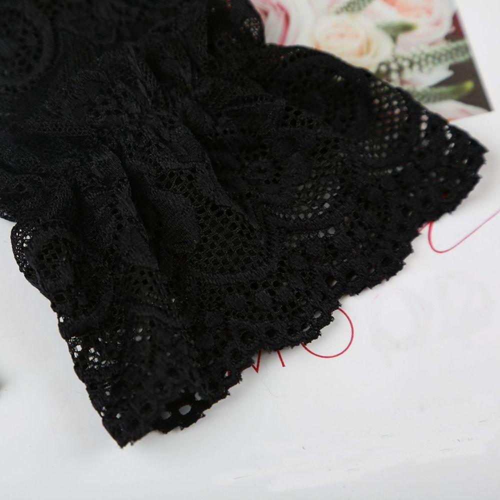 Decorative Scar Cover Gloves Detachable Sleeve Cuffs Lace Cuffs Ruffles Elbow Sleeve Fake Sleeve