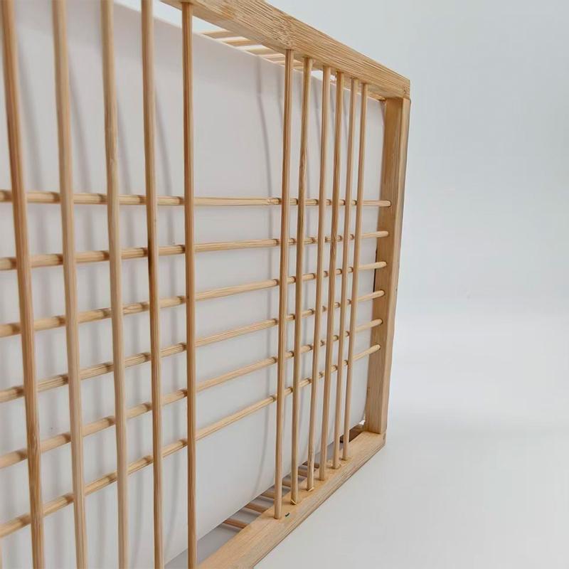 Retro Bamboo Ceiling lights Creative B&B Guest Room Corridor Bamboo Square Ceiling lights Chinese Decorative Ceiling lights