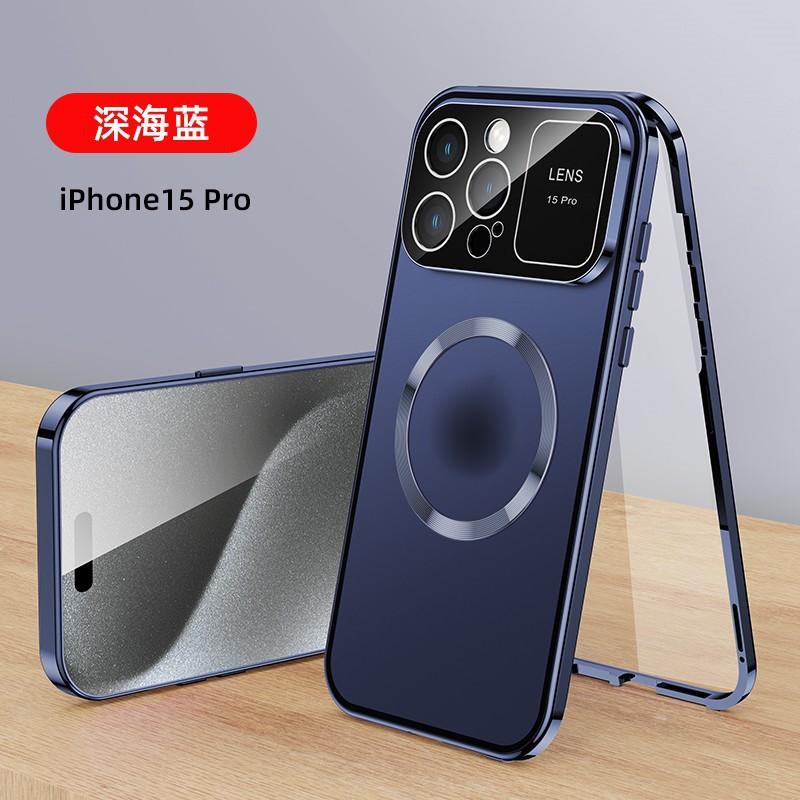 Применимо к чехлу для мобильного телефона iPhone 11, двустороннее стекло, большое окно, Apple 11, металл, магнитный, полностью закрывающий, 11, защитный чехол 11