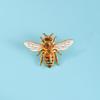 Realistic Bee Metal Enamel Brooch | Simulated Insect Badge, Nature Lover's Accessory
