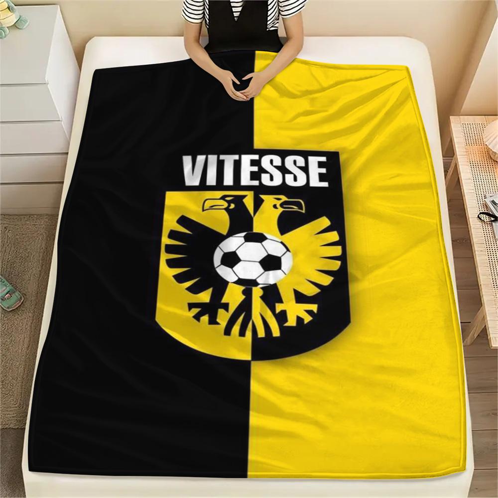 1Pc S.B.V. Vitesse Print Flannel Blanket High Quality Warm Comfortable Cover for All Seasons Perfect for Gifts Home Decor