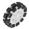 127mm Double Aluminum Omni Wheel with Bearing Rollers Omni Directional Wheel Replacement Parts 14073
