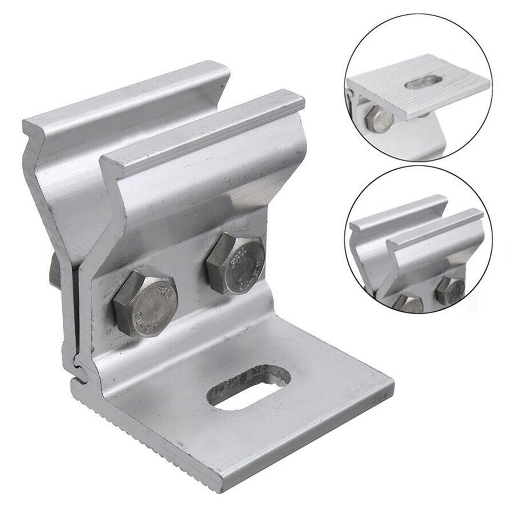 1/4 шт. Держатель солнечной панели Фиксирующий зажим Монтажный кронштейн Крепление для черепицы Фотоэлектрическая система солнечной энергии Опоры Фиксирующий зажим