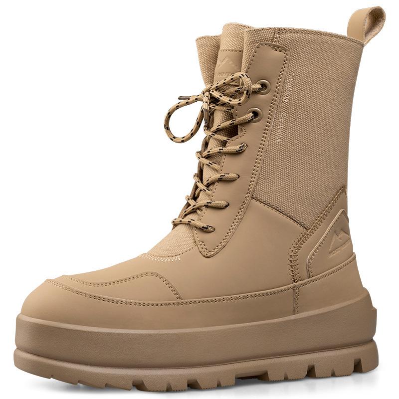 Женские зимние теплые ботинки для снега, нескользящие, водонепроницаемые, до середины голени, ботинки для женщин, меховая подкладка, походные ботинки для ходьбы, с застежкой-молнией