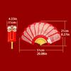Tassel Fan Shape Red Envelope 6/10 Slots Blessing Pockets New Year Money Pocket  Celebration Party