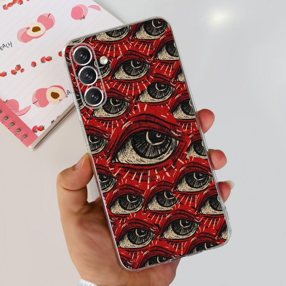 Чехол для Samsung A24 4G 2023 Популярный Цветочный Астронавт Прозрачная Крышка Мягкий Чехол для Телефона Для Samsung A24 A14 5G SM-A146B A 24 Сумка