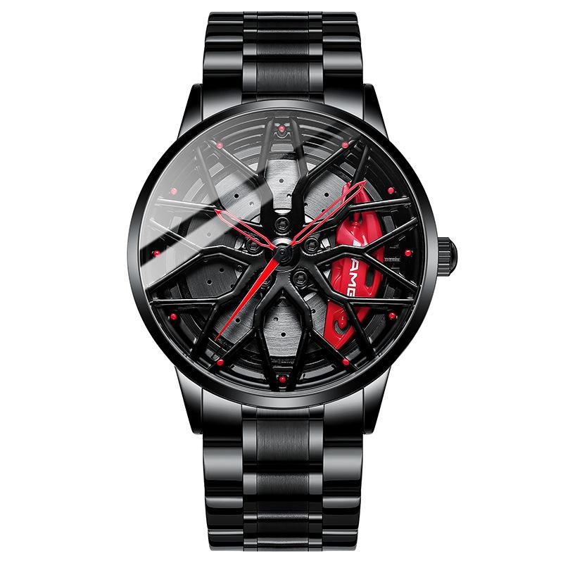 SVJ Wheel Watch Кованые полые часы Мужские AMG 488 Гидравлические мужские часы Кварцевые часы