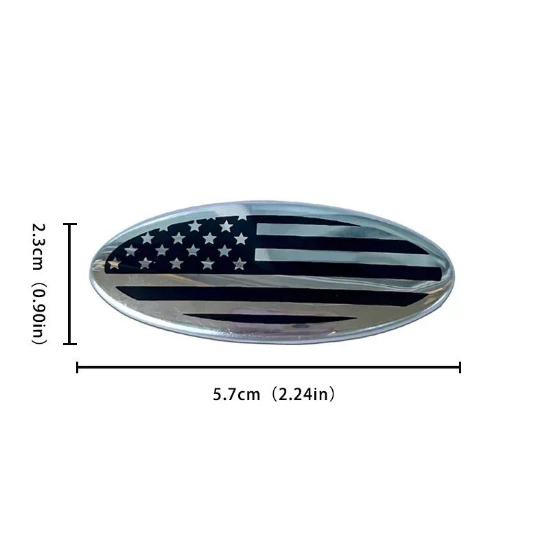 YJBU1 58x22mm Car Steering Wheel Center Emblem Sticker for Ford Focus 3 MK2 Fiesta MK7 Mondeo Mk4 Fusion Kuga Transit Edge F150