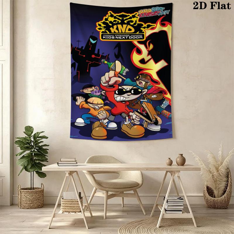 KND Codename: Kids Next Door Pattern Home Decor Tapestry, Wall Hanging, Decorative RV Wall Cloth.SGT0917099
