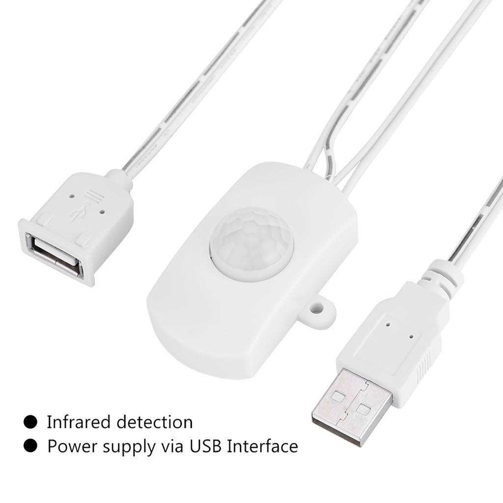 2А постоянного тока 5?24 В PIR инфракрасный датчик движения детектор автоматический выключатель светодиодная лента USB интерфейс белый