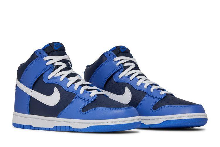 Men's Sneakers Nike Dunk High Medium Blue Midnight Navy Medium Blue/White-Midnight Navy