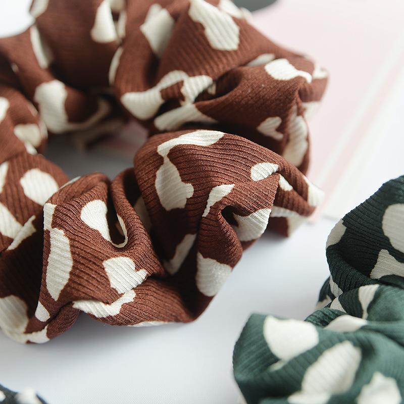 Eabywish Леопардовый принт Толстая кишка Кольцо Аксессуары для волос Головной убор