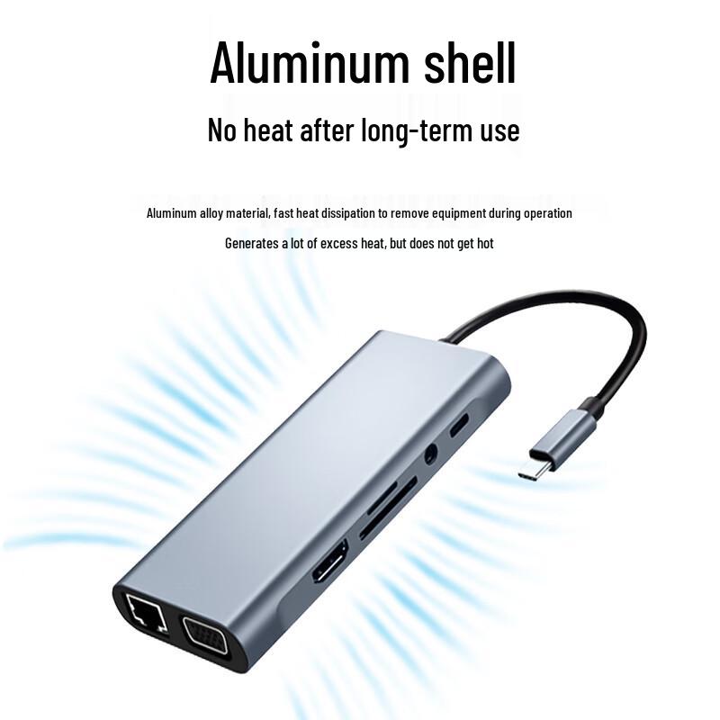 Многопортовый USB/Type-C хаб и док-станция Zonwan