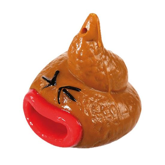 Anti-stress Tongue Out Poop Toy Universal Finger High Elasticity Tricky Squeeze Prank