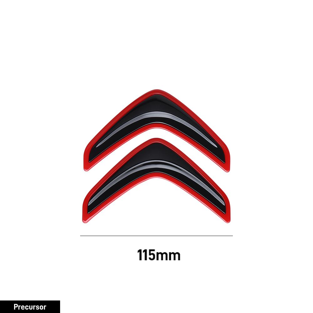 TXBB4 100/115mm Car Hood Front Grille Rear Trunk Badge Sticker Accessories For Citroen C4 Berlingo C3 Aircross C5 Aircross C5X C4L VTS