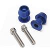 LOYELEY Комплект из 2 болтов M66 мм для крепления велосипедной стойки, крюк для задней стойки для левого и правого автомобилей Suzuki Honda Yamaha, универсальный крепежный болт (синий)
