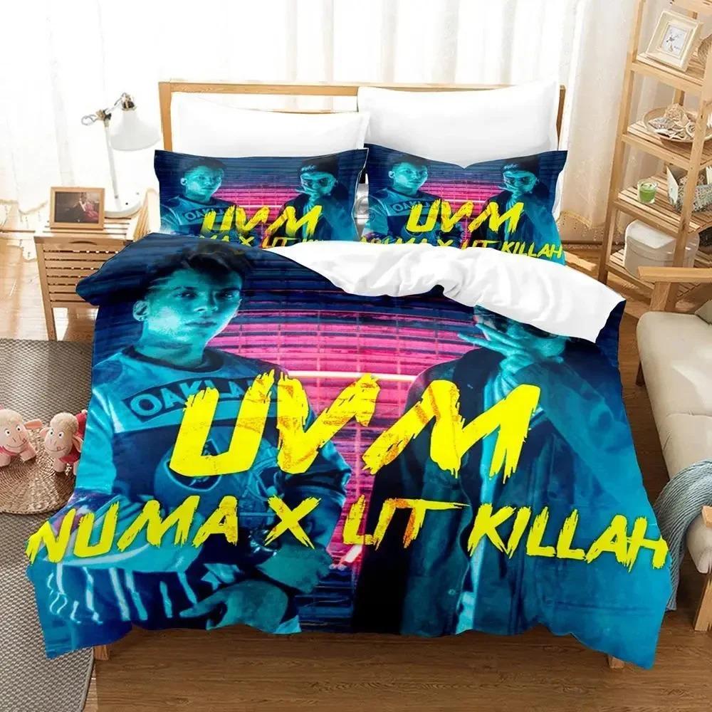 DJ Hip Hop Lit Killah Комплект постельного белья Мальчики Девочки Размер Twin Queen Пододеяльник Наволочка Постель Дети Взрослые Мода Домашний текстиль