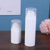 Пластиковые дорожные флаконы 15 мл 30 мл 50 мл Белый безвоздушный помповый флакон для крема, многоразовый вакуумный флакон для лосьона для геля, макияжа, косметики