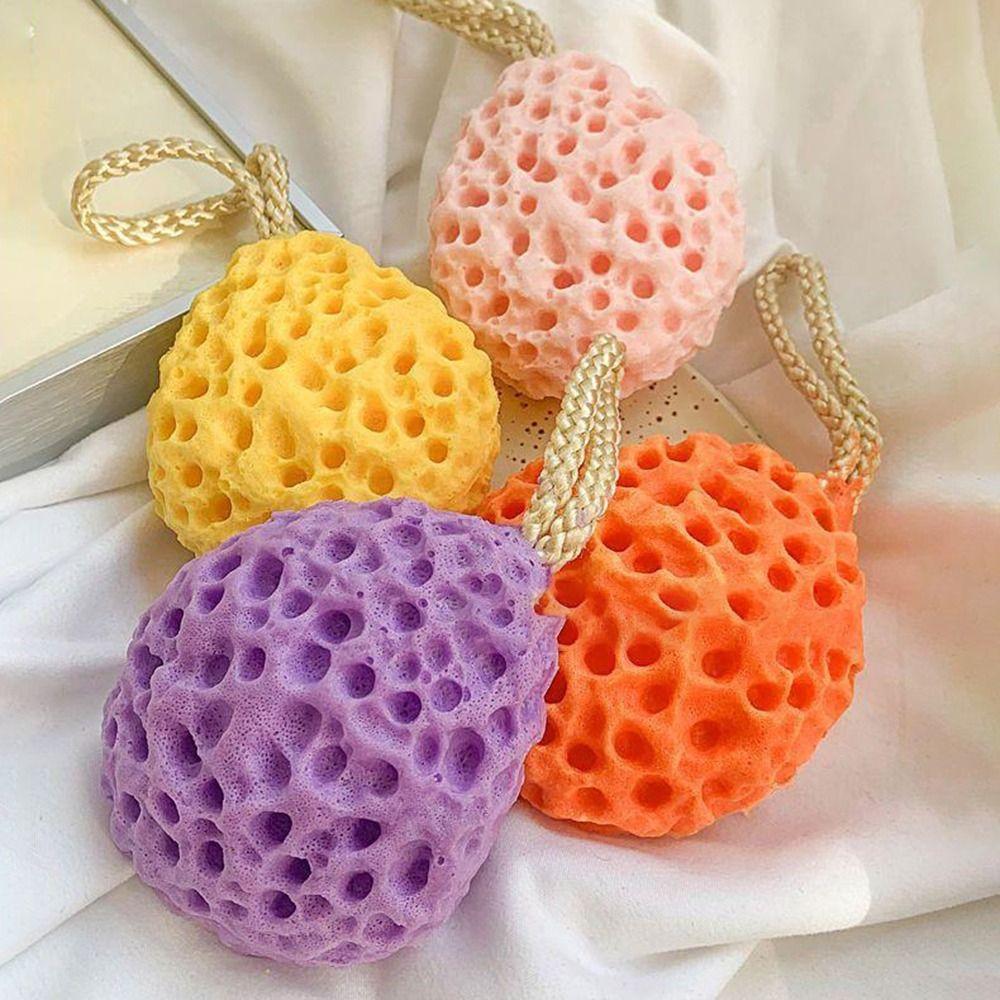 Exfoliating Sponge Bath Ball Honeycomb Cleaning Brush Portable Shower Puff Baby