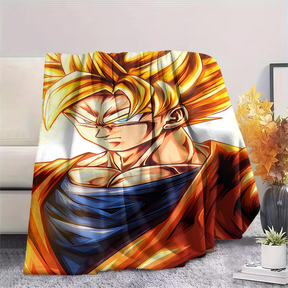 Dragon Ball characters Print Flannel Blanket,High quality Comfortable for All Seasons,Home Decor,Warmth and Comfort,Perfect for Christmas Gifts