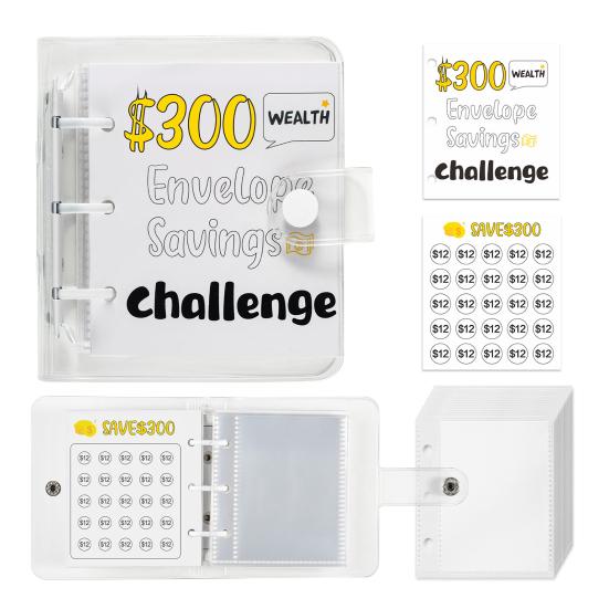 25 конвертов, экономия денег, мини-книга-планшет, экономия денег, чтобы сэкономить 150/300/500/1000 долларов для домашнего офиса, школы