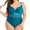 Swimwear Push Up Solid Color One-piece Backless Women Mesh Hollow Swimsuit for Beach