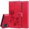Leather Case For Samsung Galaxy A12 Cover Rose Flower Magnetic Flip Wallet Case On For Samsung A12 5G Phone Cases For Samsung A 12 Cover Fundas Coque