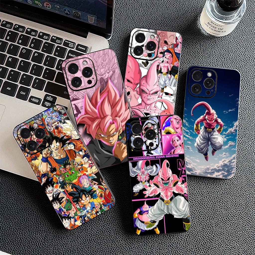 Чехол для Apple iPhone 17 16 14 15 Plus Pro Max 16E ProMax + 15Plus 15+ 16+ Чехол для телефона Majin Buu Драконы Шары Гого Ку Супер