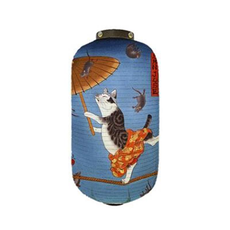 Japanese Style Samurai Cat Hanging Lamp Party Decor Gothic Samurai Cat Lantern Restaurant Izakaya Sushi Shop Advertising Sign