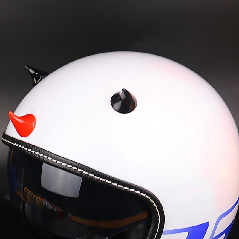 2 шт., угловой пластиковый силиконовый присоска для мотоциклетного шлема, мягкий рог, украшение для головы, резиновый шлем, наклейка на рог дьявола, короткая