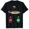 Fih Calling Remind Me Message Decline Accept Phone Call Fish T-Shirt Funny Fishman Short Sleeve Tee Men Women Cotton T Shirt