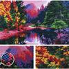 5D DIY Алмазная живопись Пейзаж Набор - Блестящее алмазное искусство
