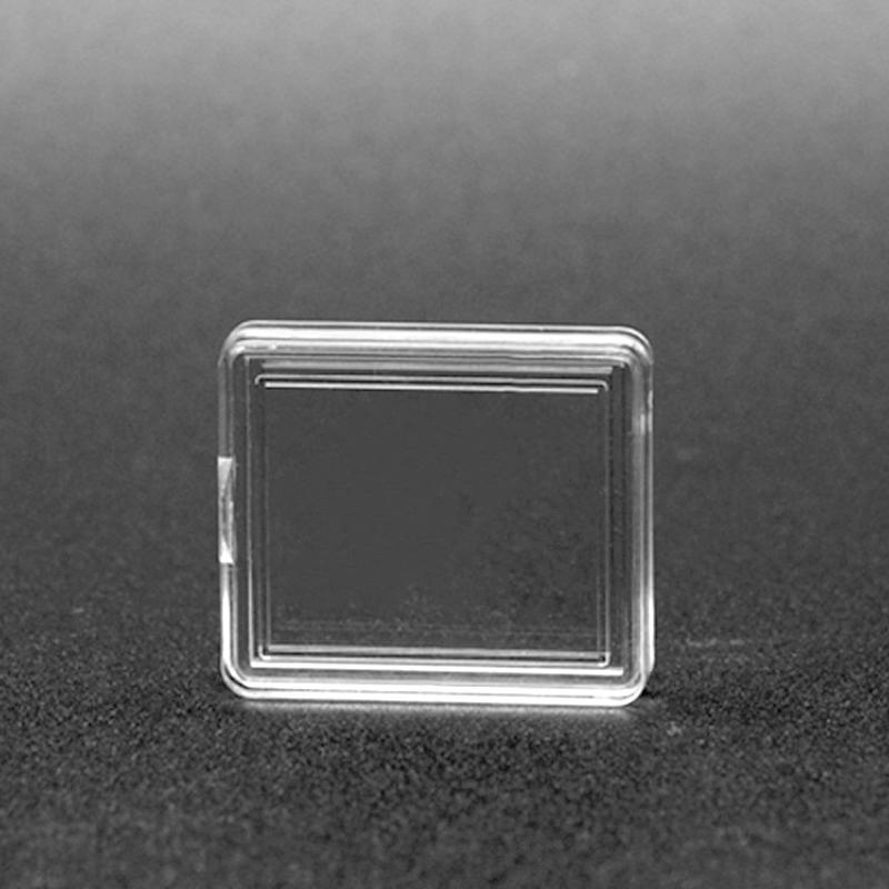 10Pcs Fashion DIY Square Clear Protector Containers Storage Boxes Coins Case Cards Collection