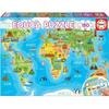 World Map Monuments Puzzle - EDUCA - 150 Pieces - Architecture Theme - For Children Aged 6 and Over