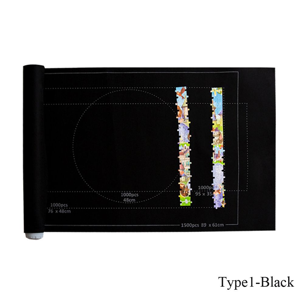 Household Game For kids Roll Up Puzzle Mat Jigsaw Storage Mat Puzzle Blanket Felt Storage Pad