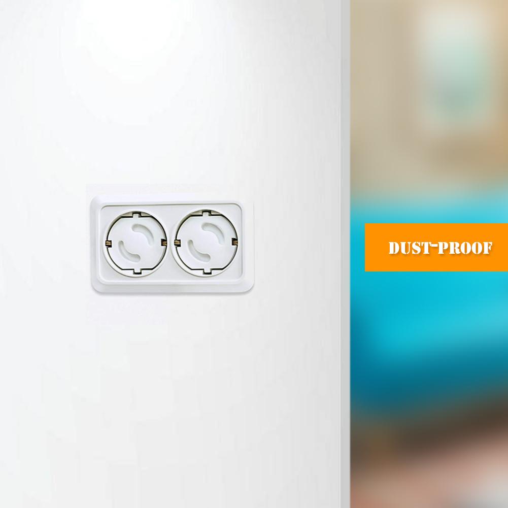 20Pcs Power Socket Outlet Protective Covers Safety Electrical Power Socket Wall Cover Protectors